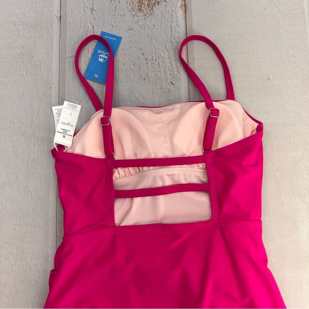 NWT Women's Shirred‎ Strappy Cutout One Piece Swimsuit SIZE SMALL - Picture 9 of 15
